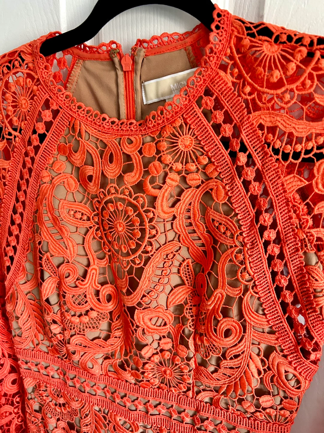 Michael Kors Paisley Lace Bell Sleeve Dress Size 00 - photo 5