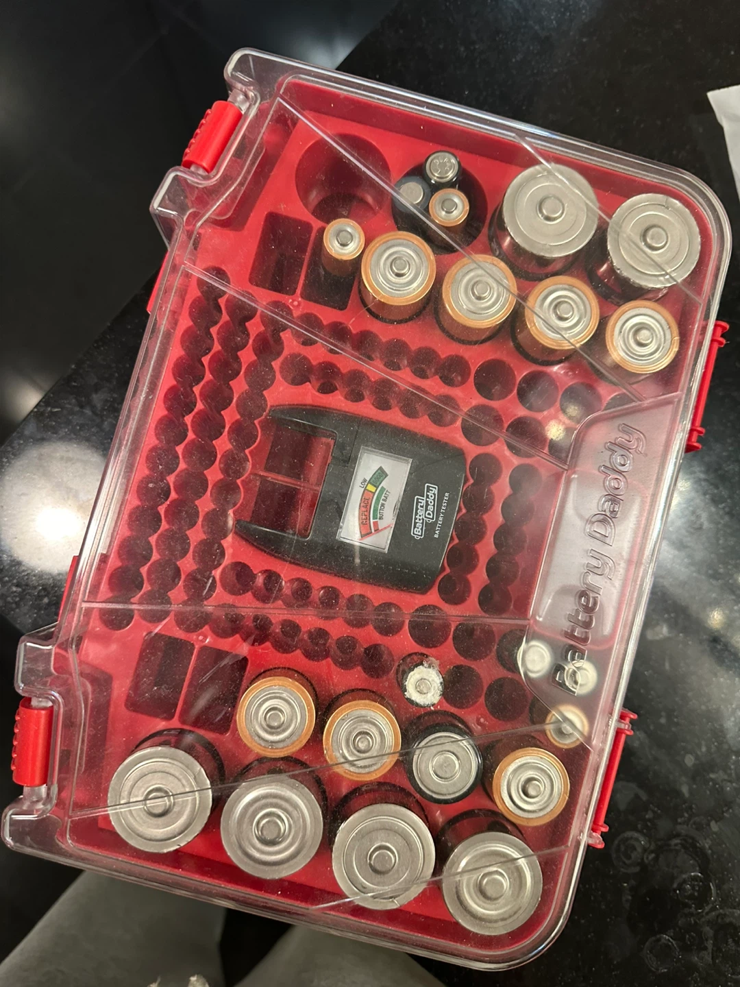 Battery Daddy Red Battery Organizer Case - photo 2