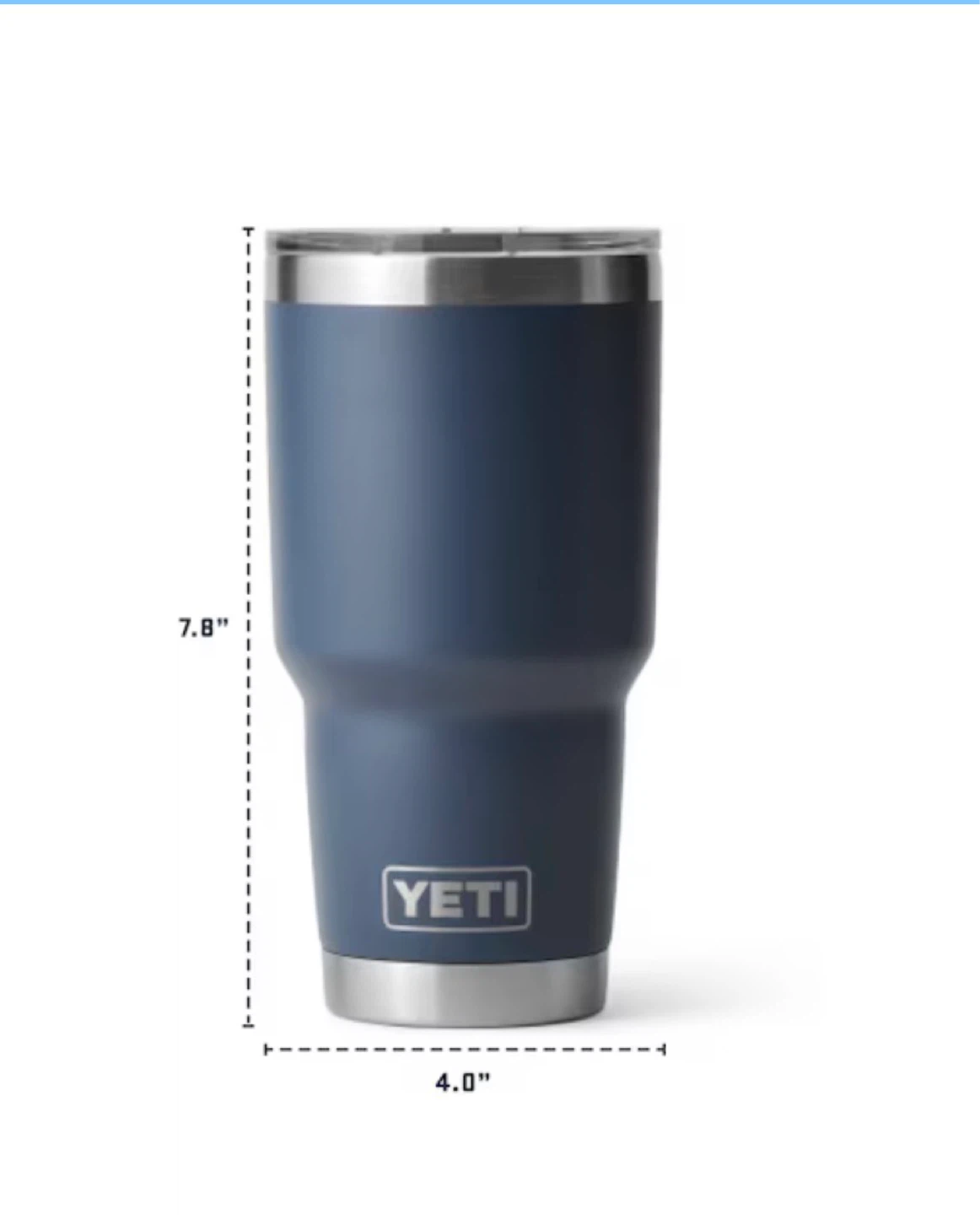 NWT YETI Rambler 30oz Tumbler with MagSlider Lid Black - photo 5