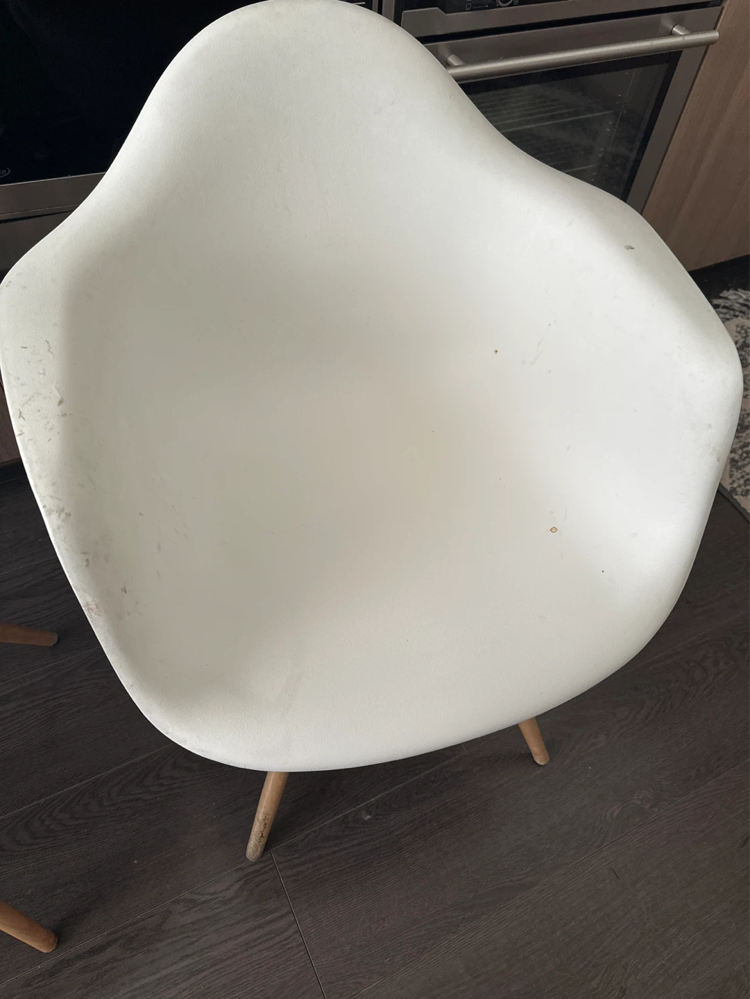 Set of 2 White Modern Dining Chairs - photo 3