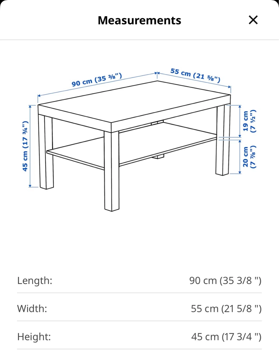 Ikea White Coffee Table - photo 2