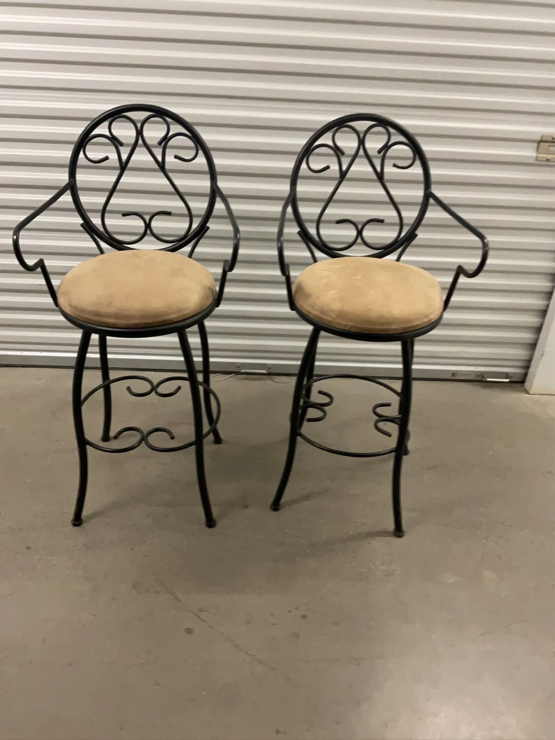 Pair of Swivel Bar Stools