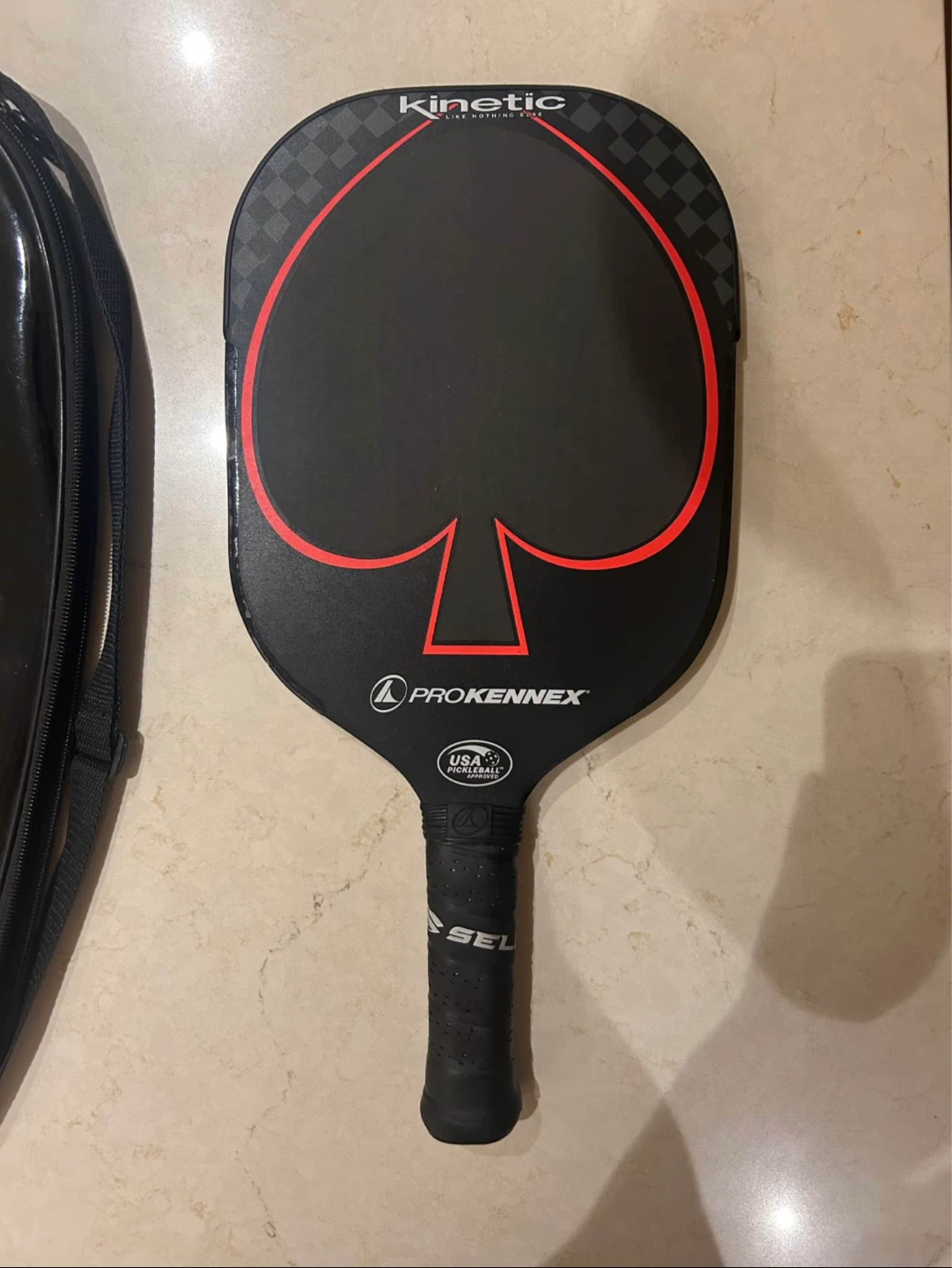 PROKENNEX Black Ace Pro Pickleball Paddle with Cover - Like New - photo 3