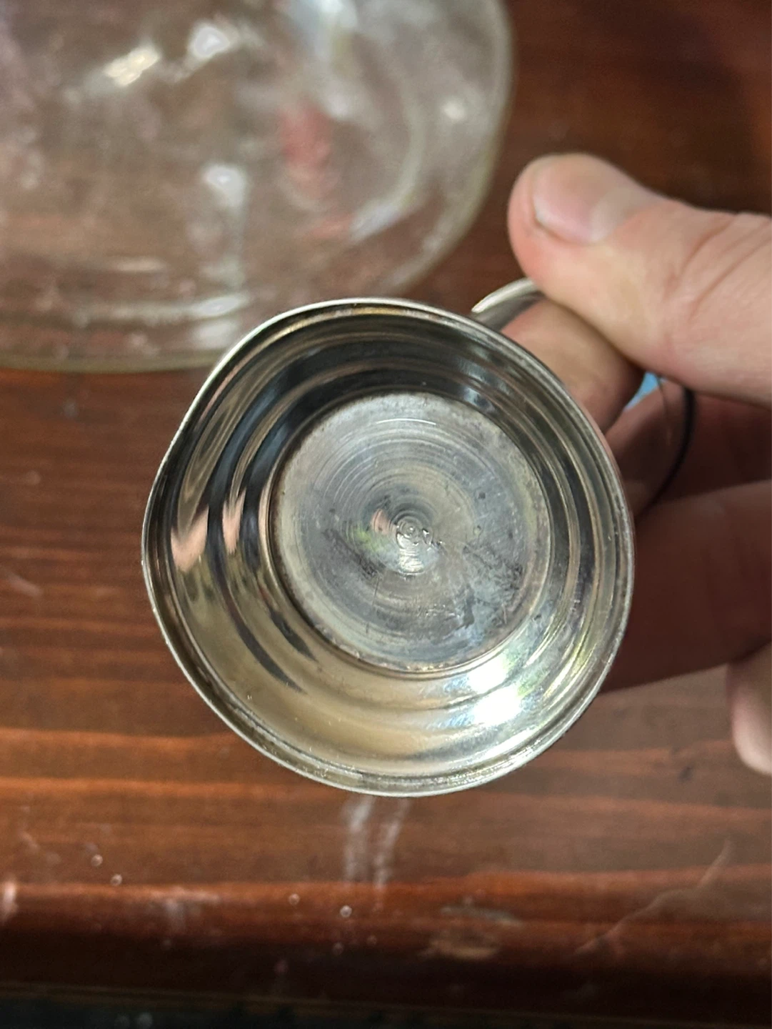 Silver plate toothpick holder with lifter - photo 4