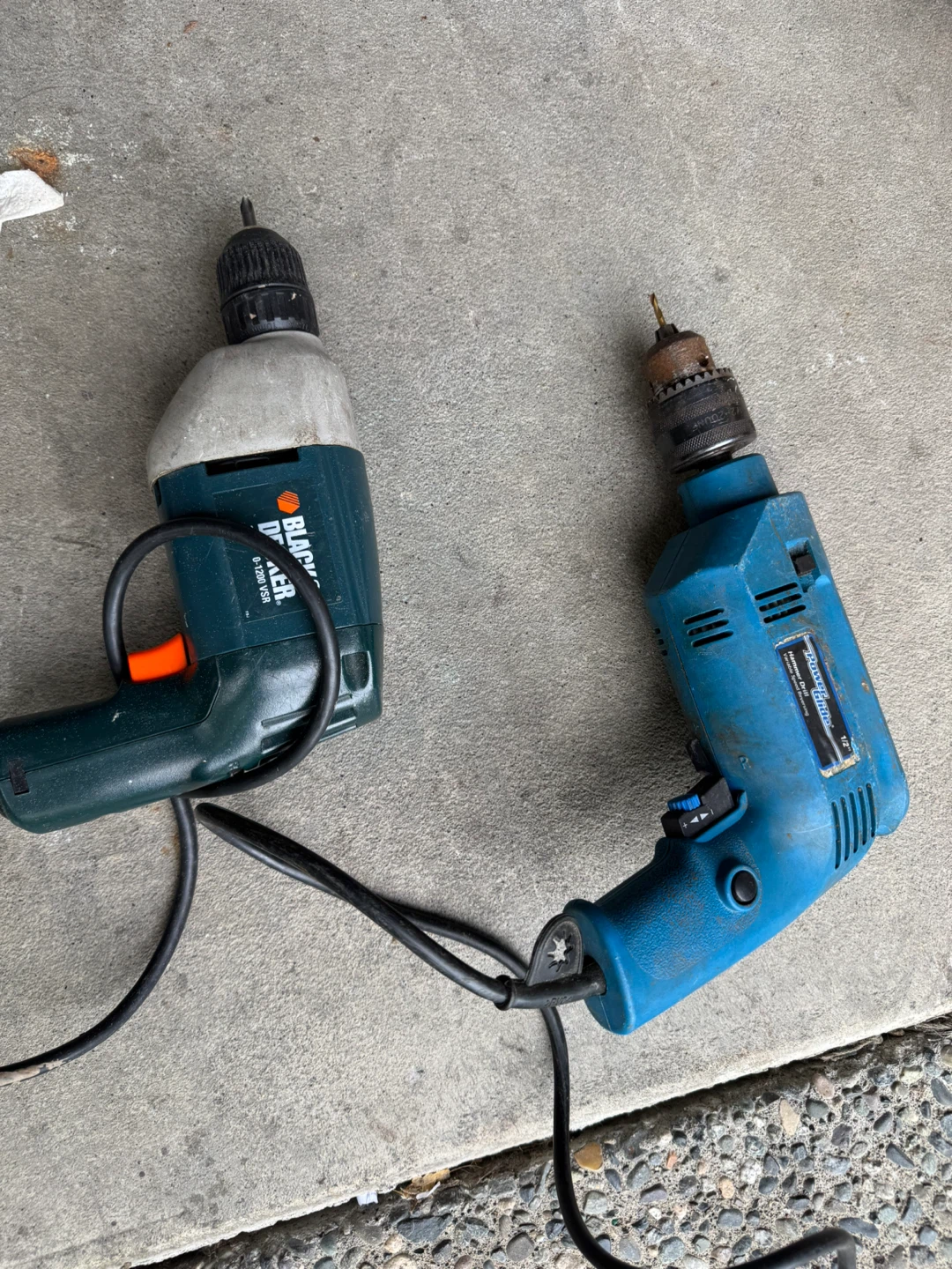 Black & Decker and powerglide drills