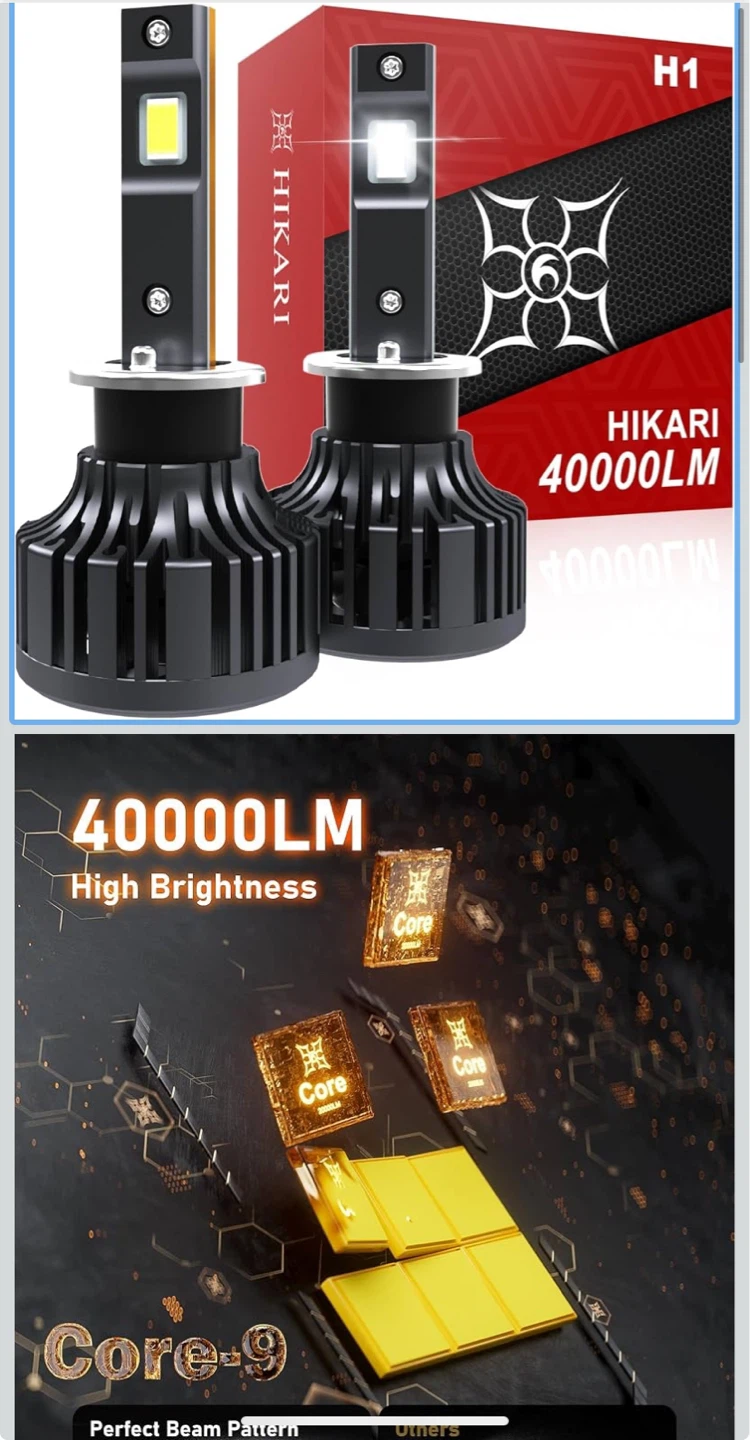 HIKARI LED Light Bulbs H1 40000LM - photo 4