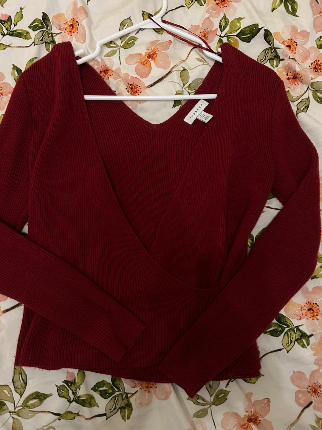 Red Knit Top