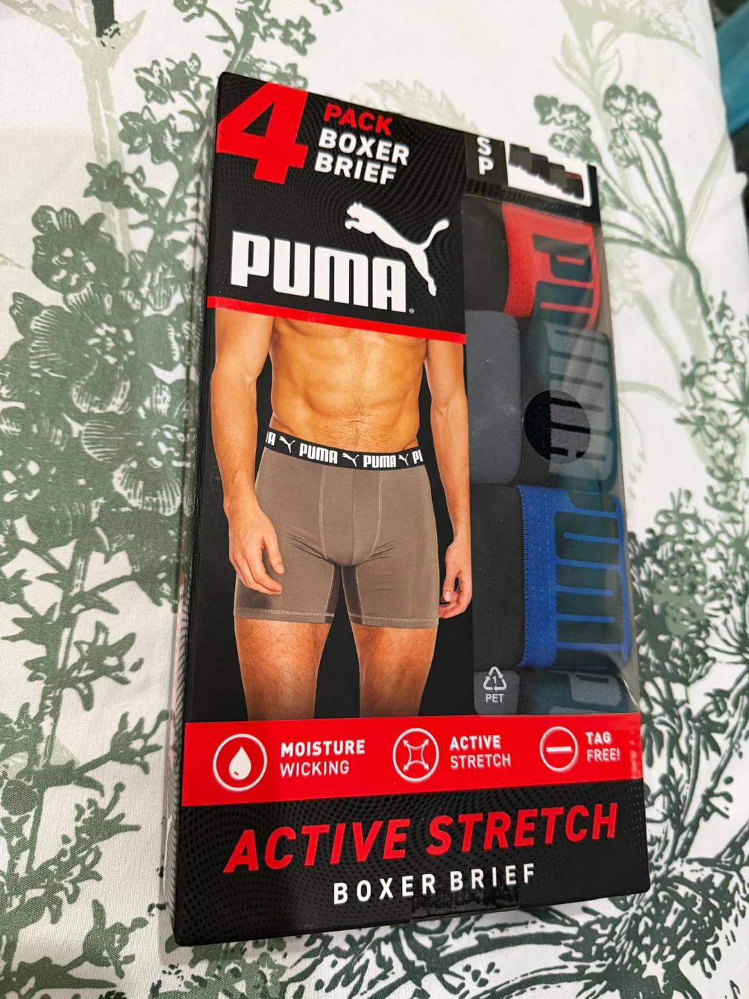 Puma 4 Pack Boxer Briefs - Active Stretch