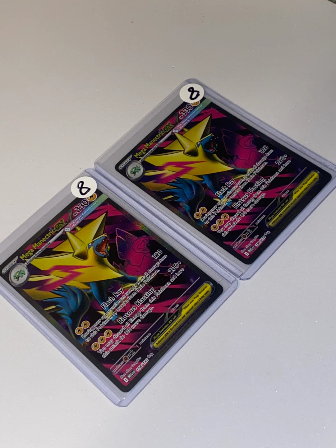 2x Mega Manectric EX Pokemon Trading Card - photo 2