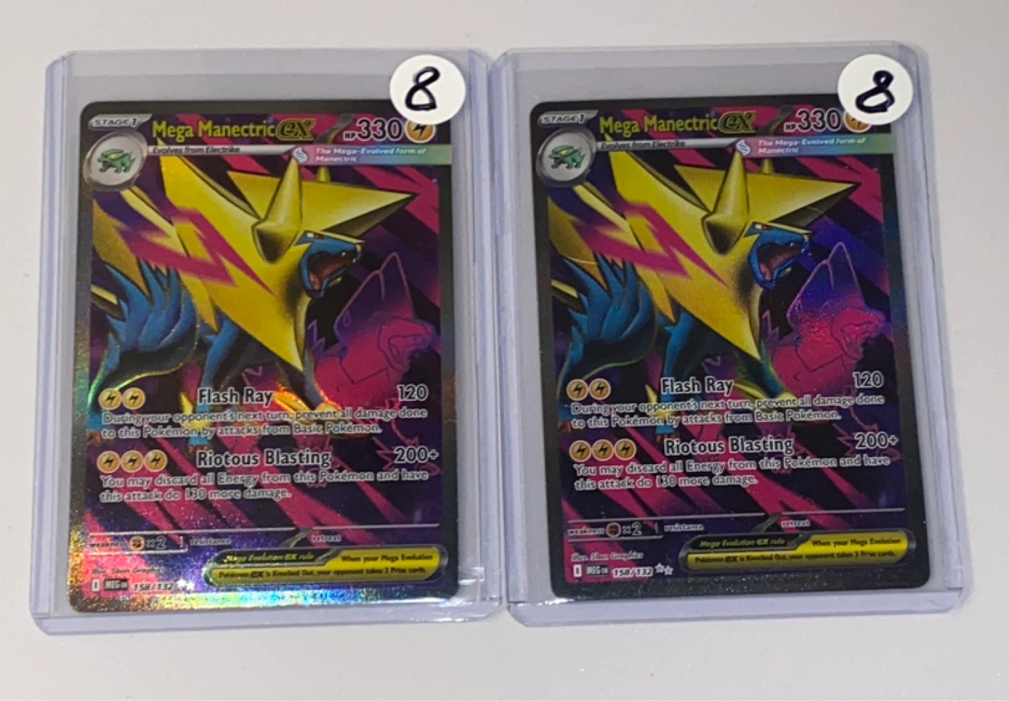 2x Mega Manectric EX Pokemon Trading Card
