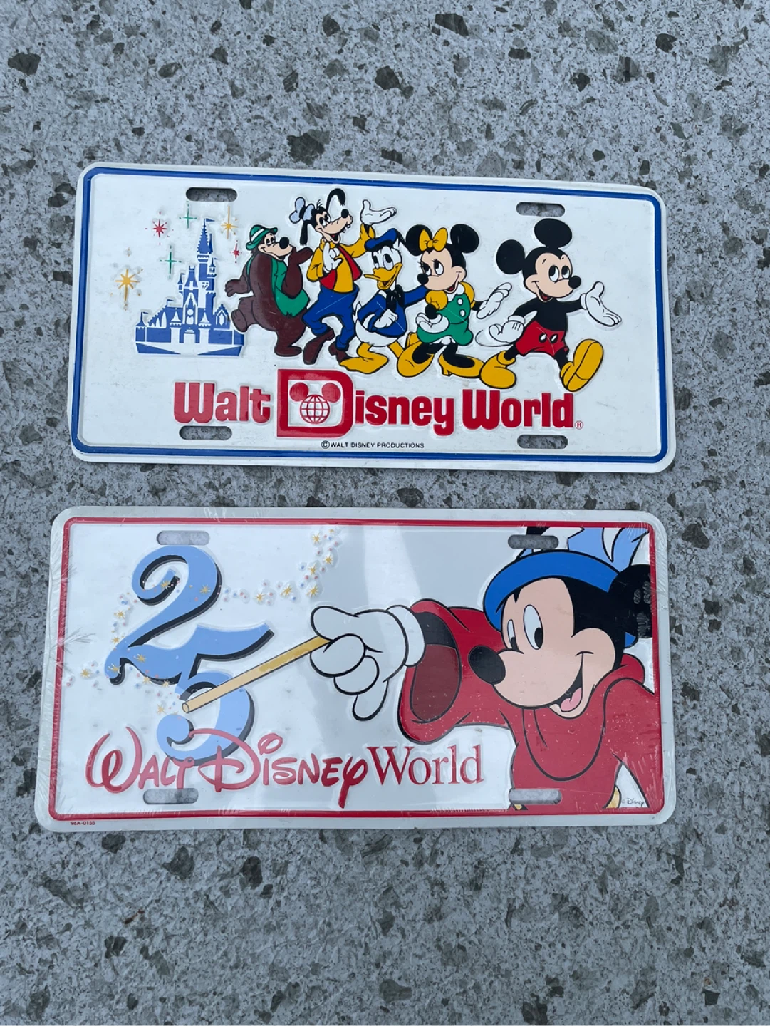 Walt Disney World Souvenir License Plates (2)