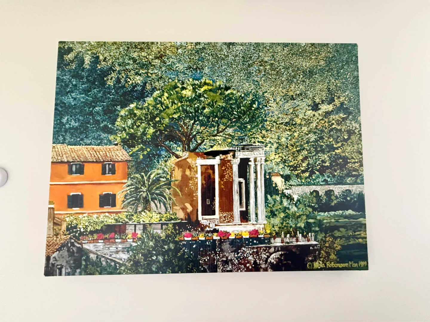 Karla Robertson Art Print - Italian Villa Scene (1999)