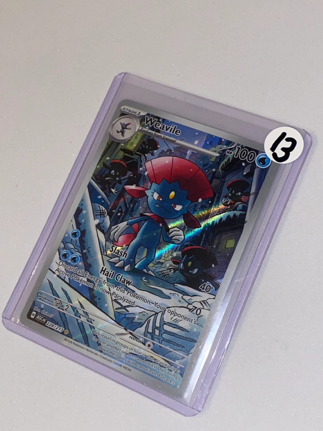 Weavile Pokémon Card