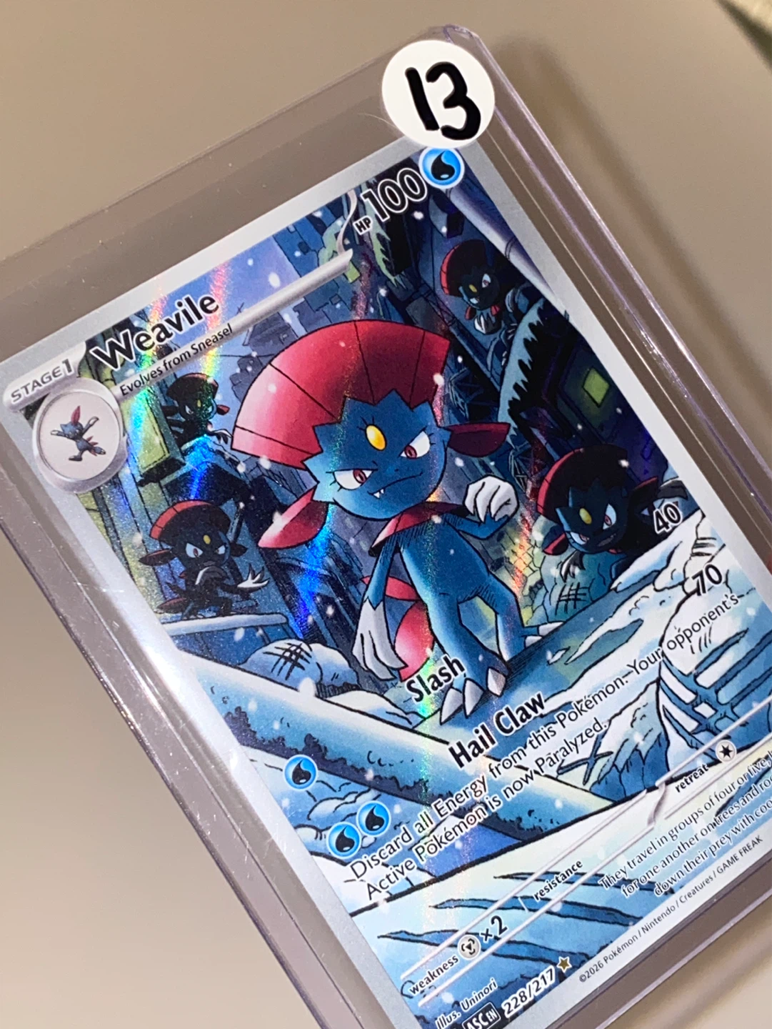 Weavile Pokémon Card - photo 2