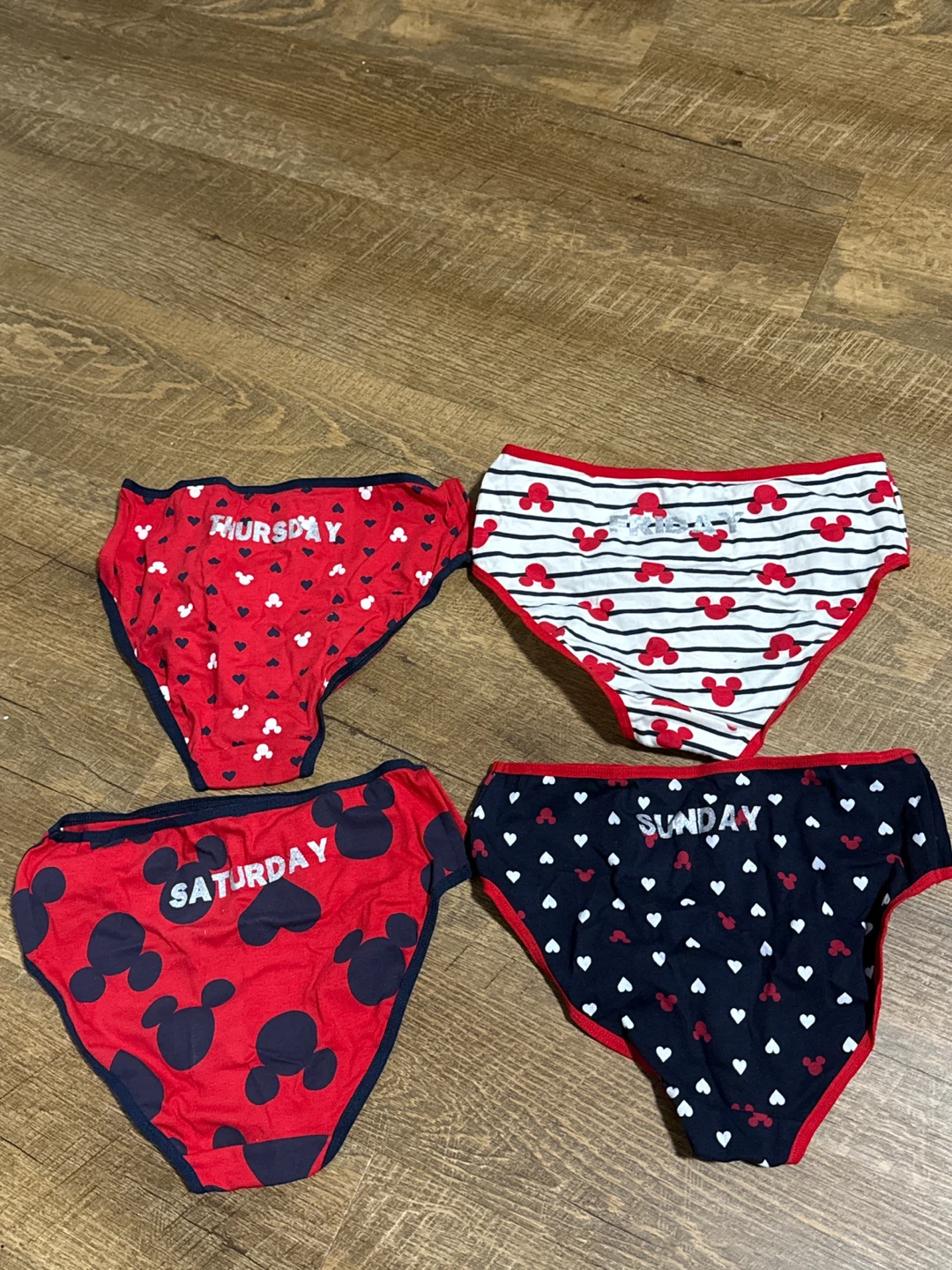 Disney Mickey Mouse Days of the Week Panties - Set of 4 - photo 2