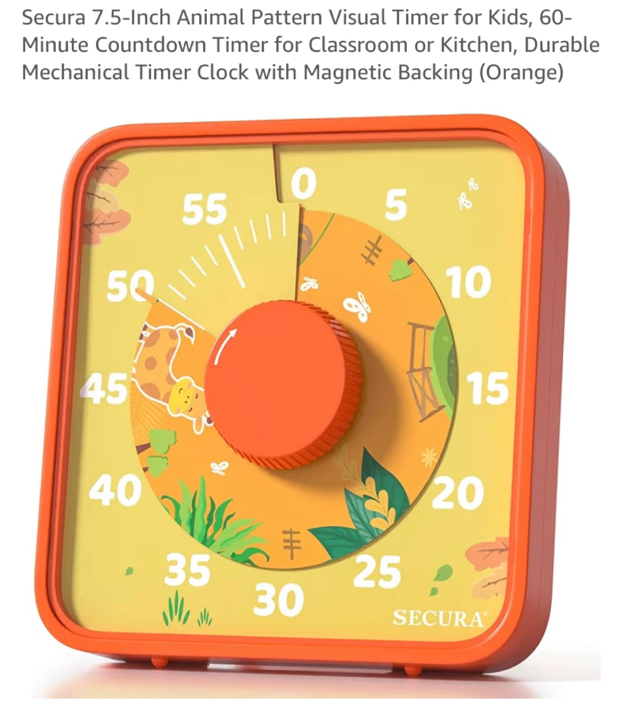 New 7.5-Inch Animal Pattern Visual Countdown Timer