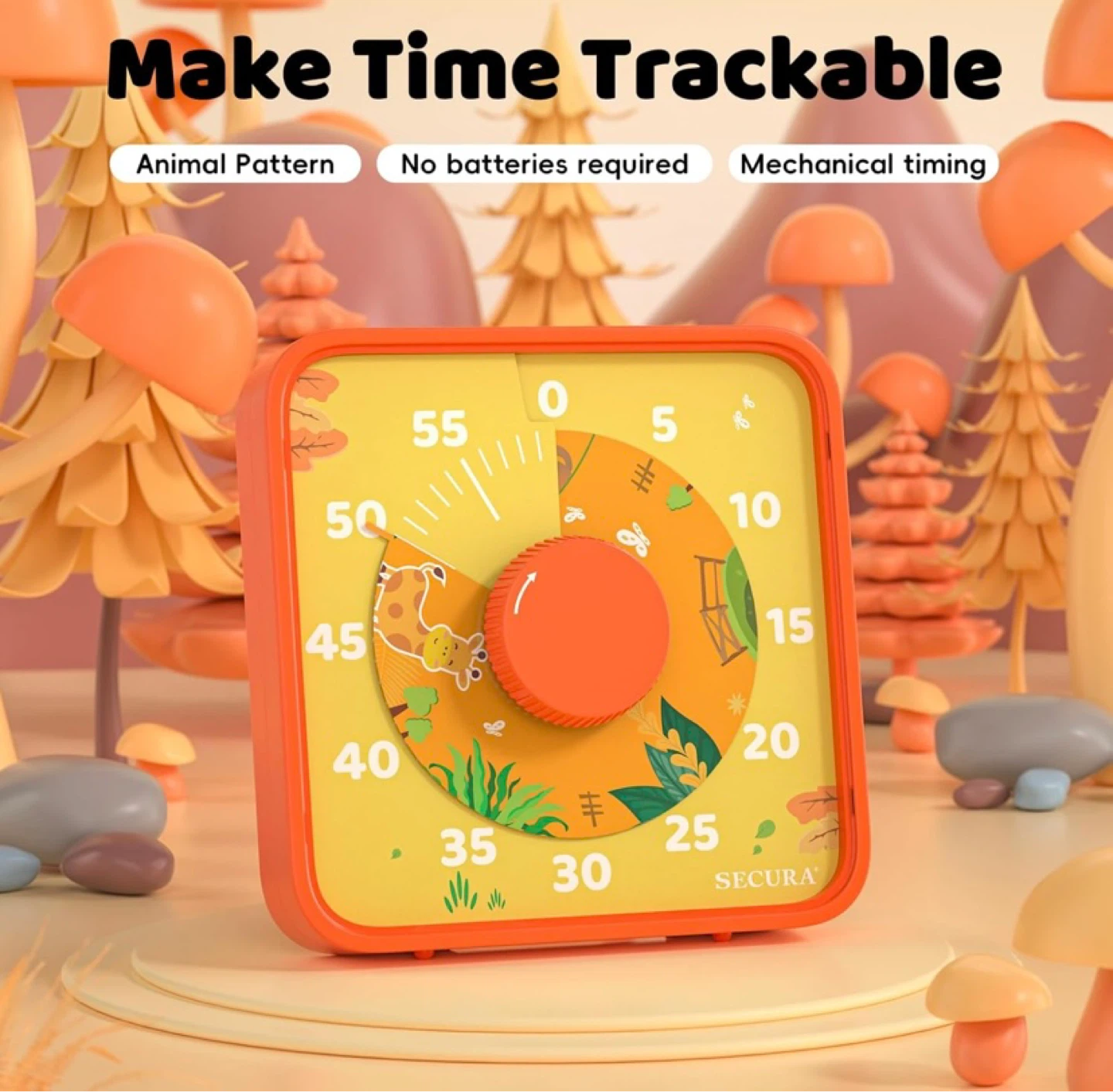 New 7.5-Inch Animal Pattern Visual Countdown Timer - photo 3