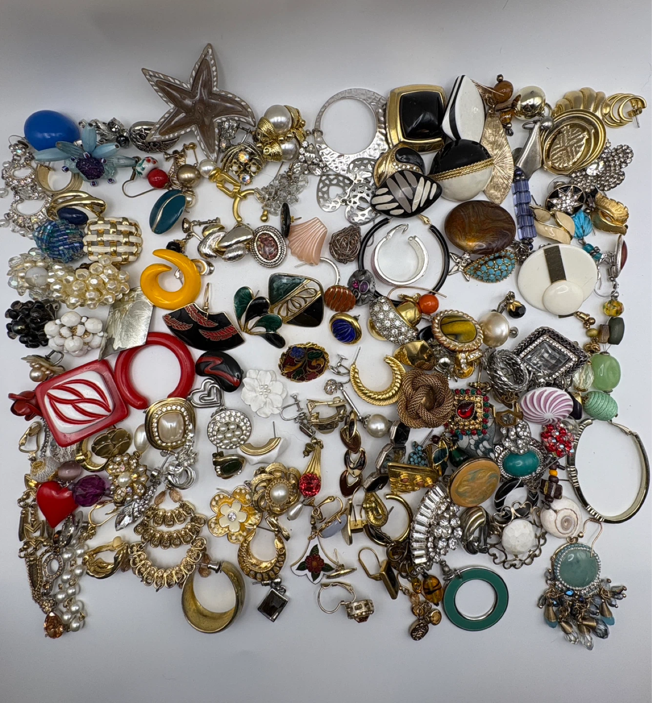155 vintage single earrings for craft