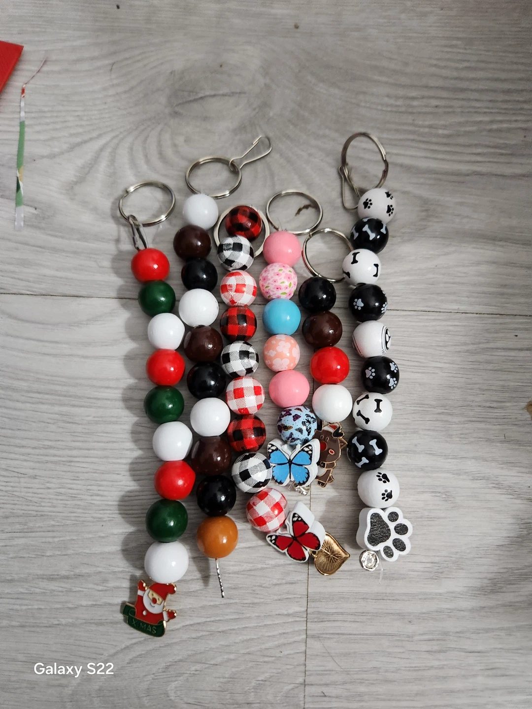 Handmade Beaded Bracelets and Keychain Charms - photo 4