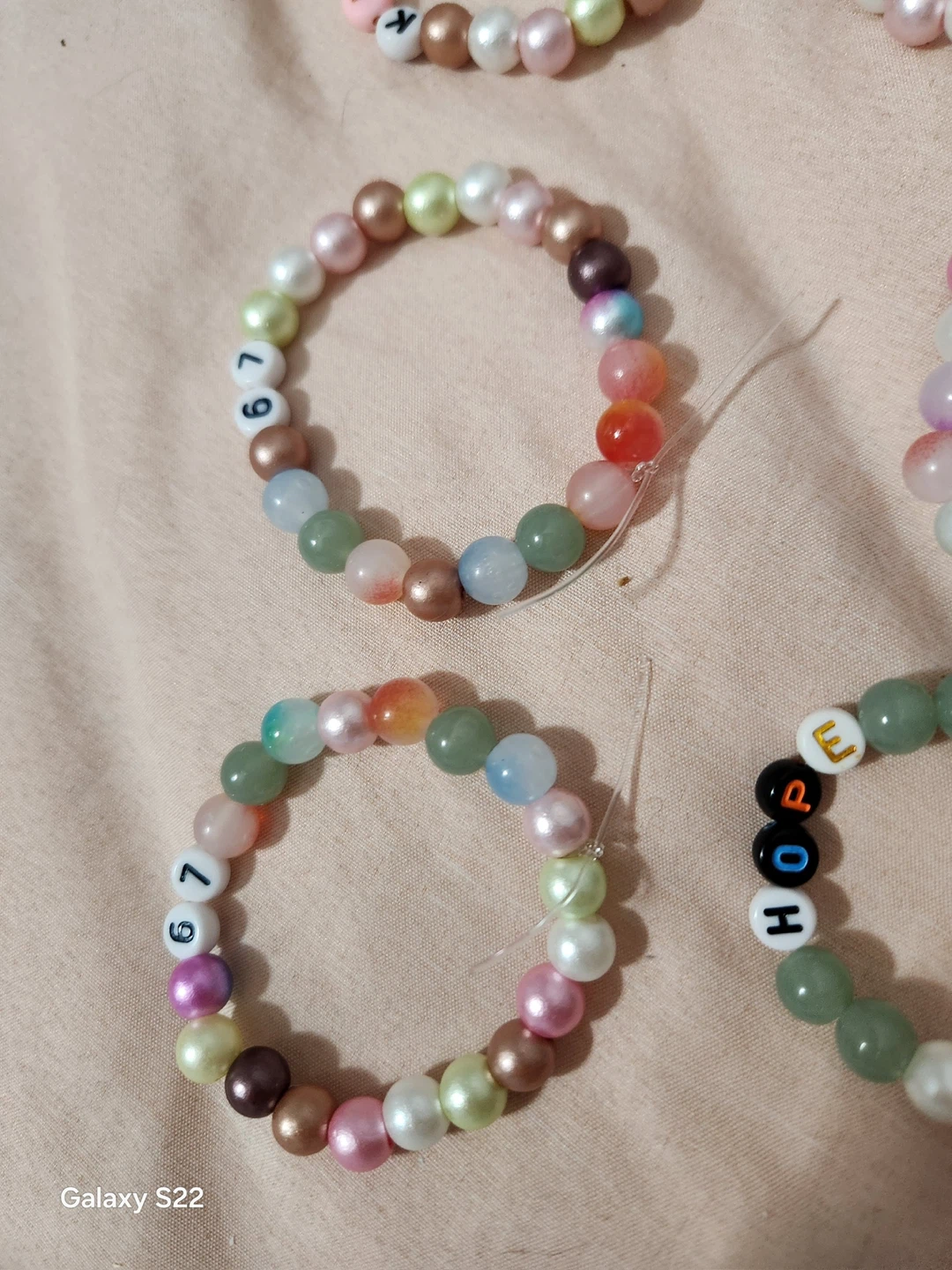 Handmade Beaded Bracelets and Keychain Charms - photo 5
