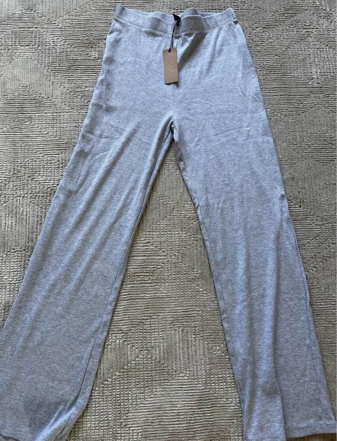 New Grey Wide Leg Pants - L