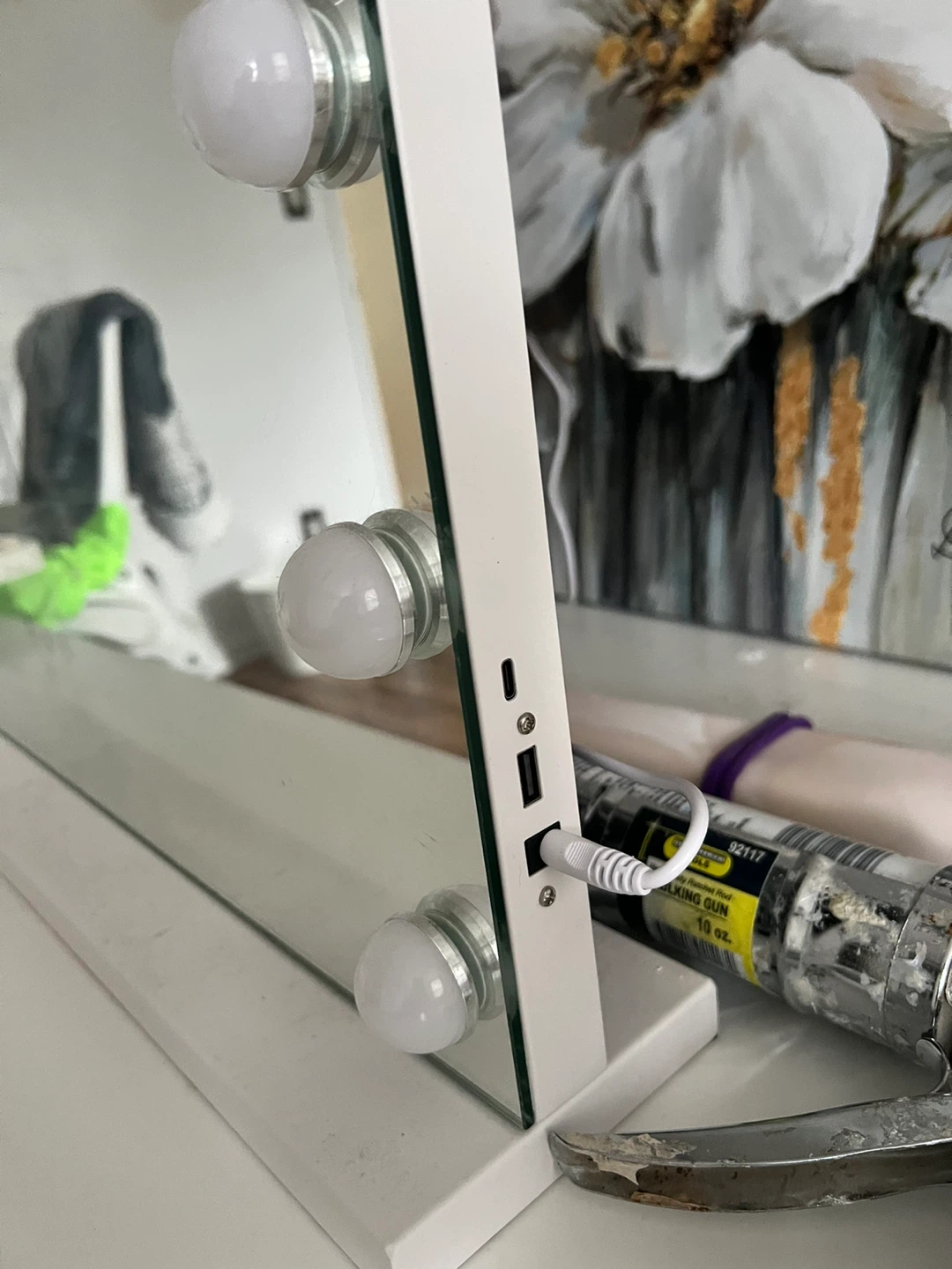 Hollywood Vanity Mirror with Lights - photo 3