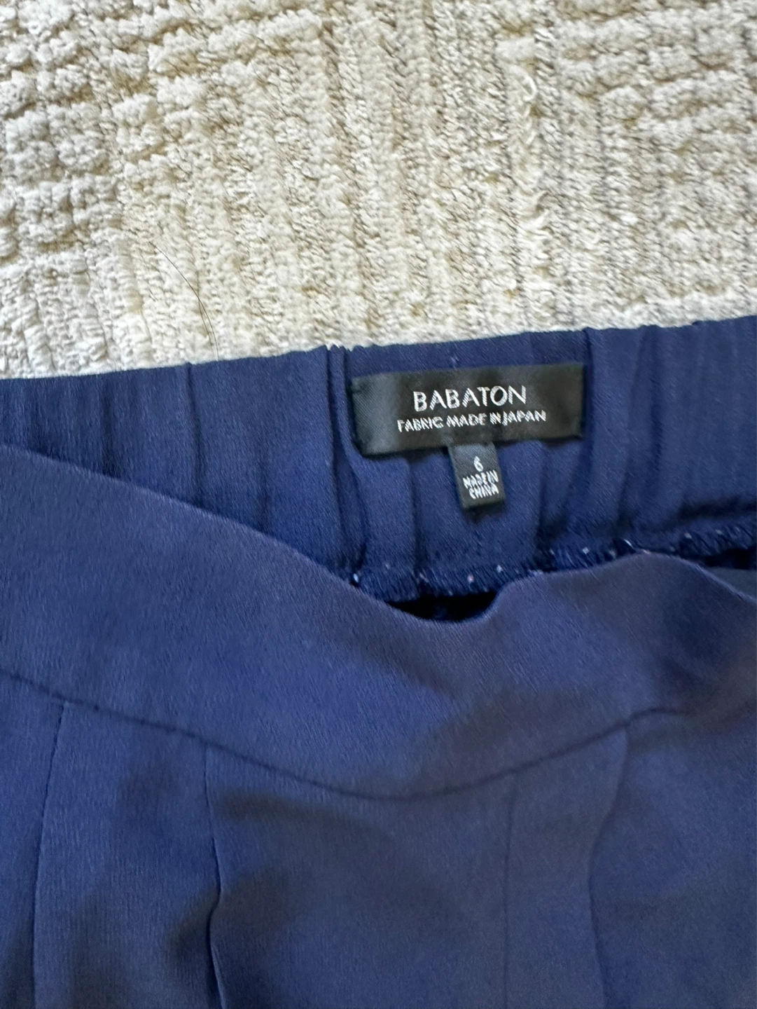 Babaton Navy Blue Fabric Pants Size 6 - photo 2