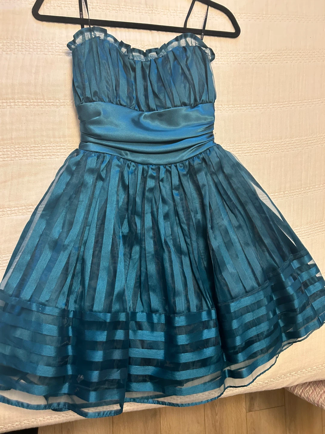 B. Darlin Teal Cocktail Dress - photo 3