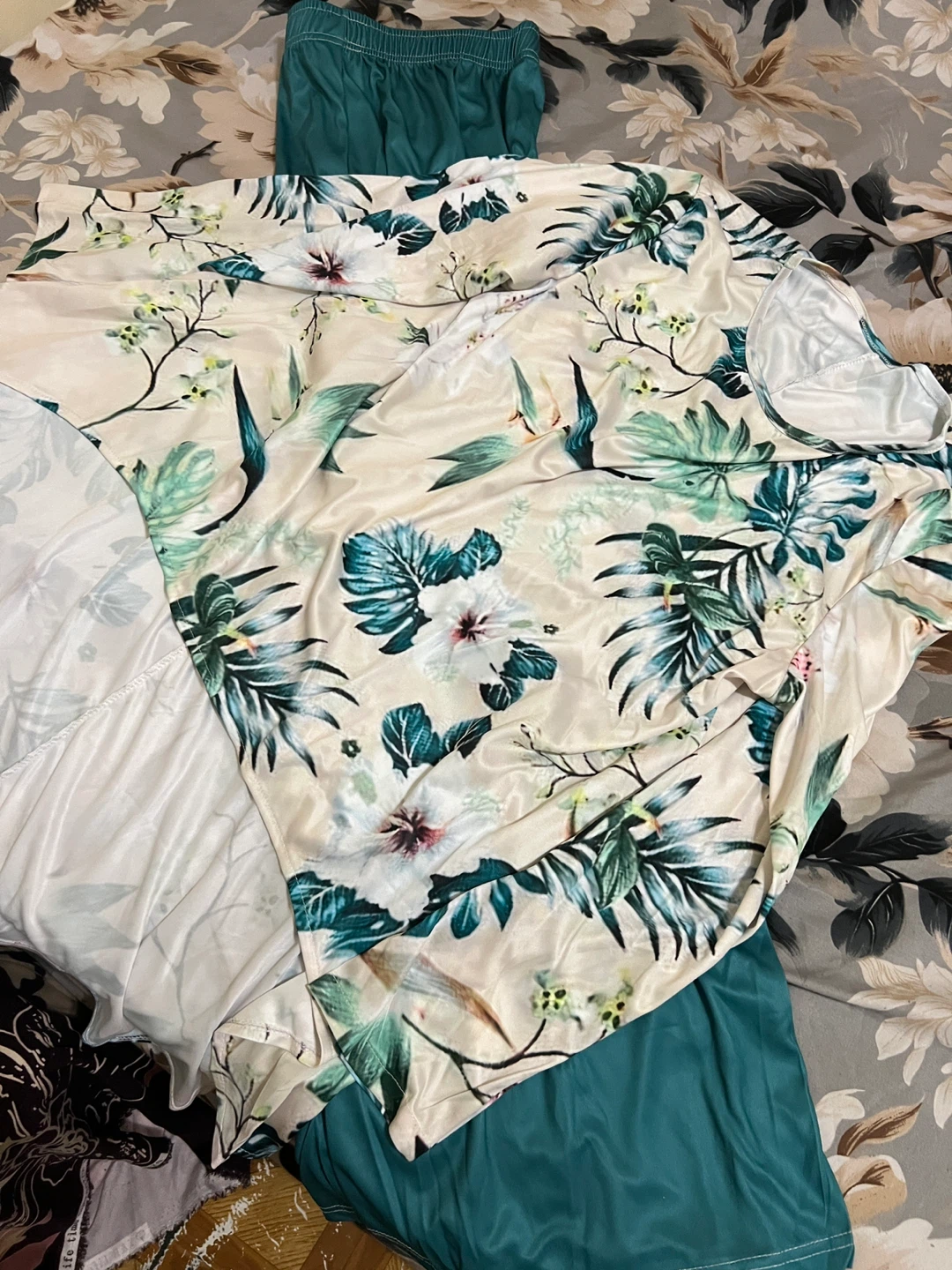 Floral Print Pajama Set