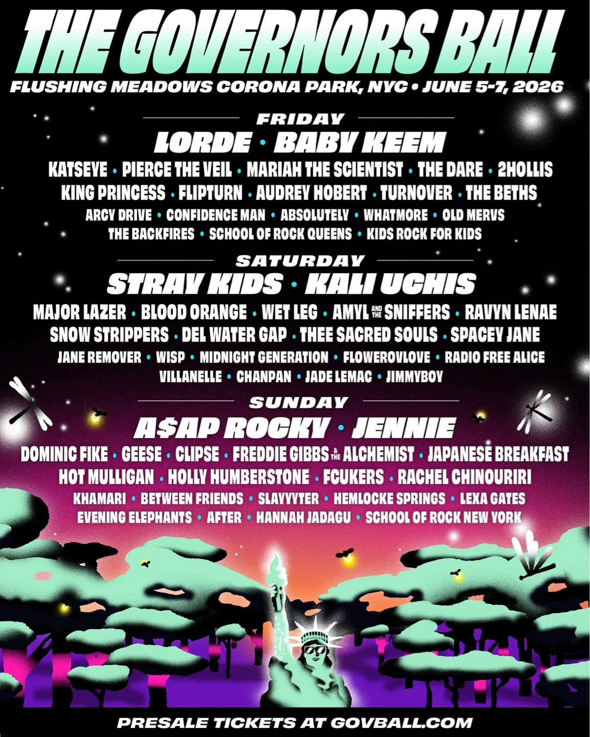 Govball ticket for Sunday