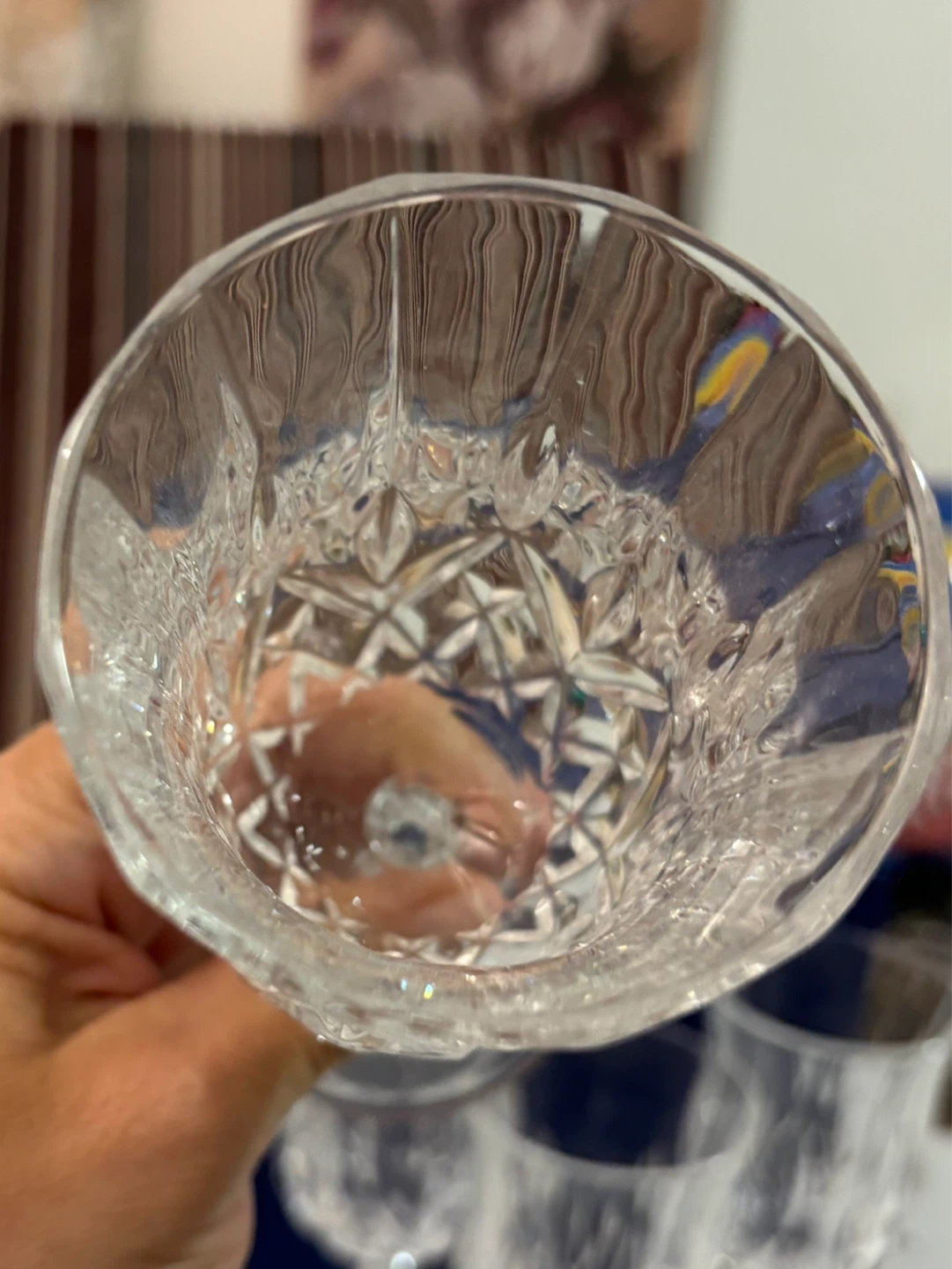 Set of 4 Crystal Wine Glasses - photo 5
