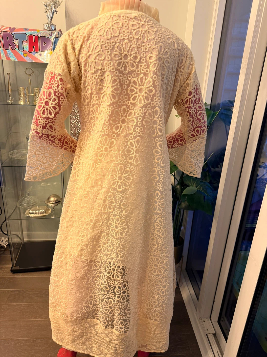 Women's Cream Lace Kurti with Dupatta - photo 4