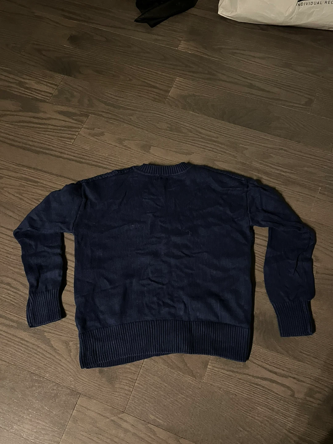 Banana Republic - Navy Blue Cable Knit Sweater - photo 2