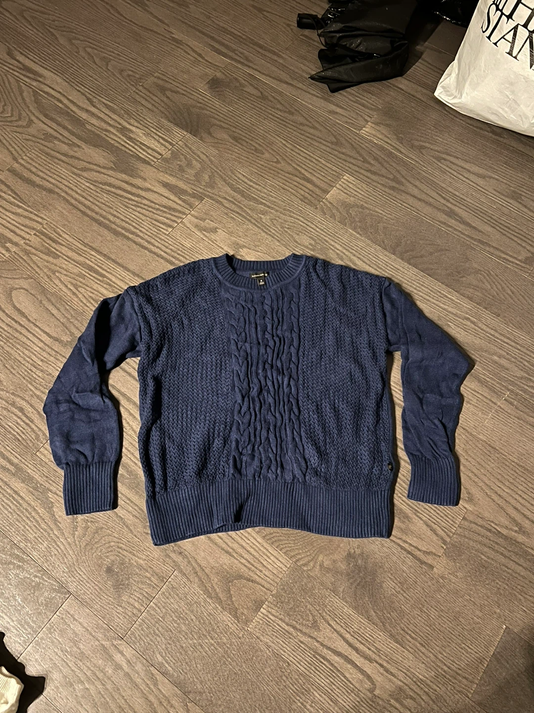 Banana Republic - Navy Blue Cable Knit Sweater