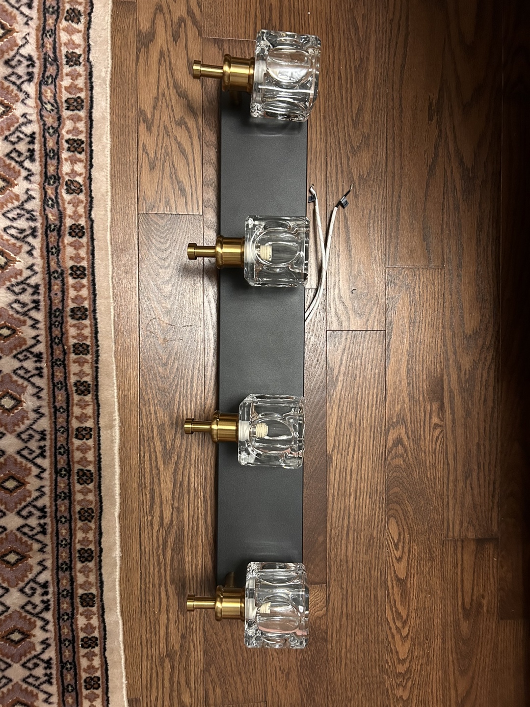 4-Light Modern Black Vanity Light Fixture - photo 2
