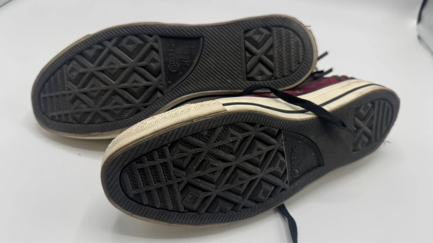 Converse Burgundy High Top Sneakers with Box - photo 3