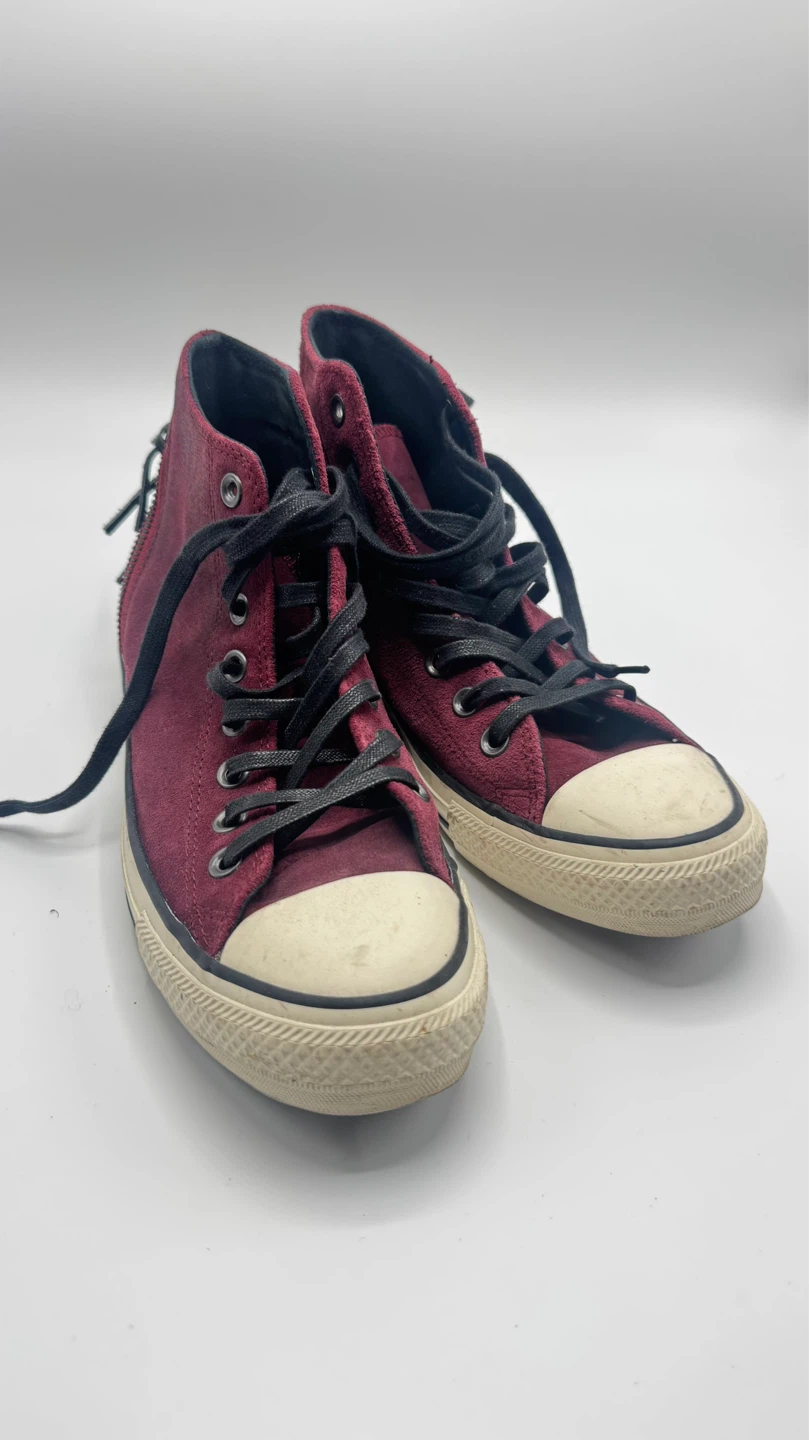 Converse Burgundy High Top Sneakers with Box - photo 4