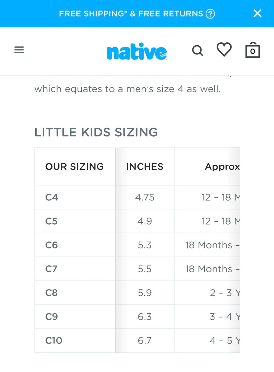 Kids Native Shoes - Robbie Roam - Size C8 - photo 3