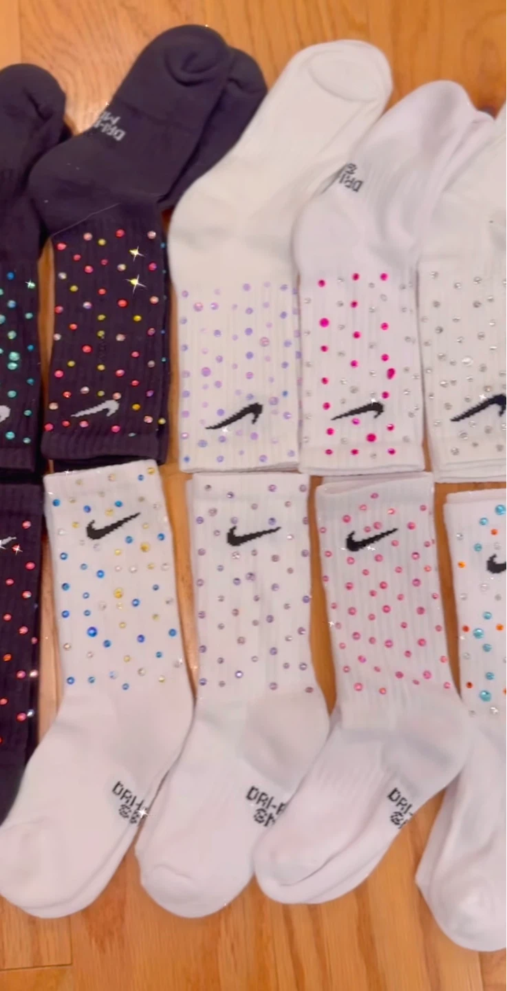 Custom Embellished Nike Dri-Fit Crew Socks - photo 3