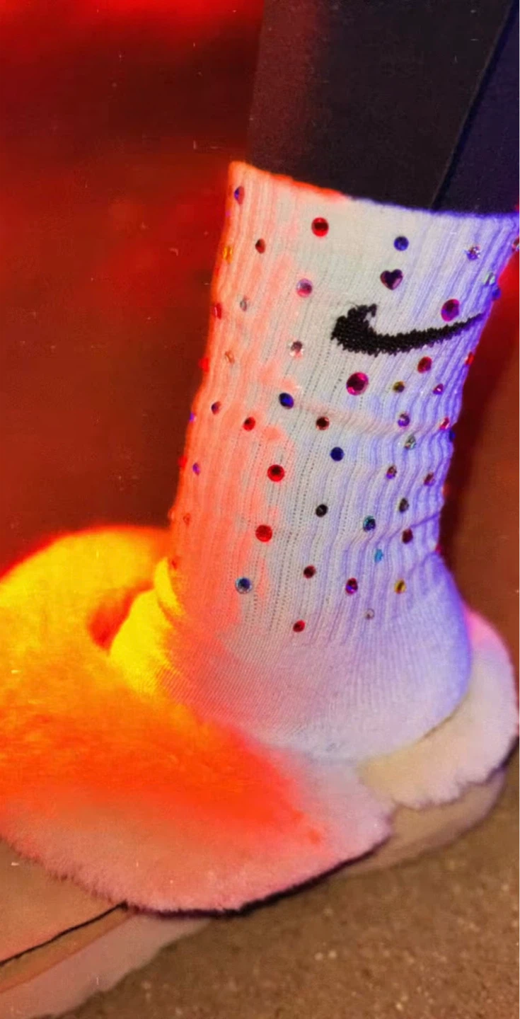 Custom Embellished Nike Dri-Fit Crew Socks - photo 4