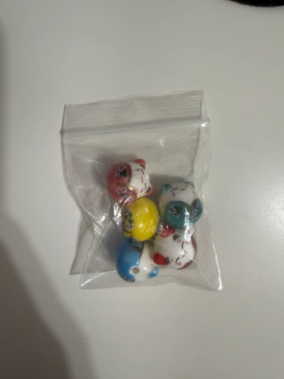 Colourful glass Cat beads - photo 2