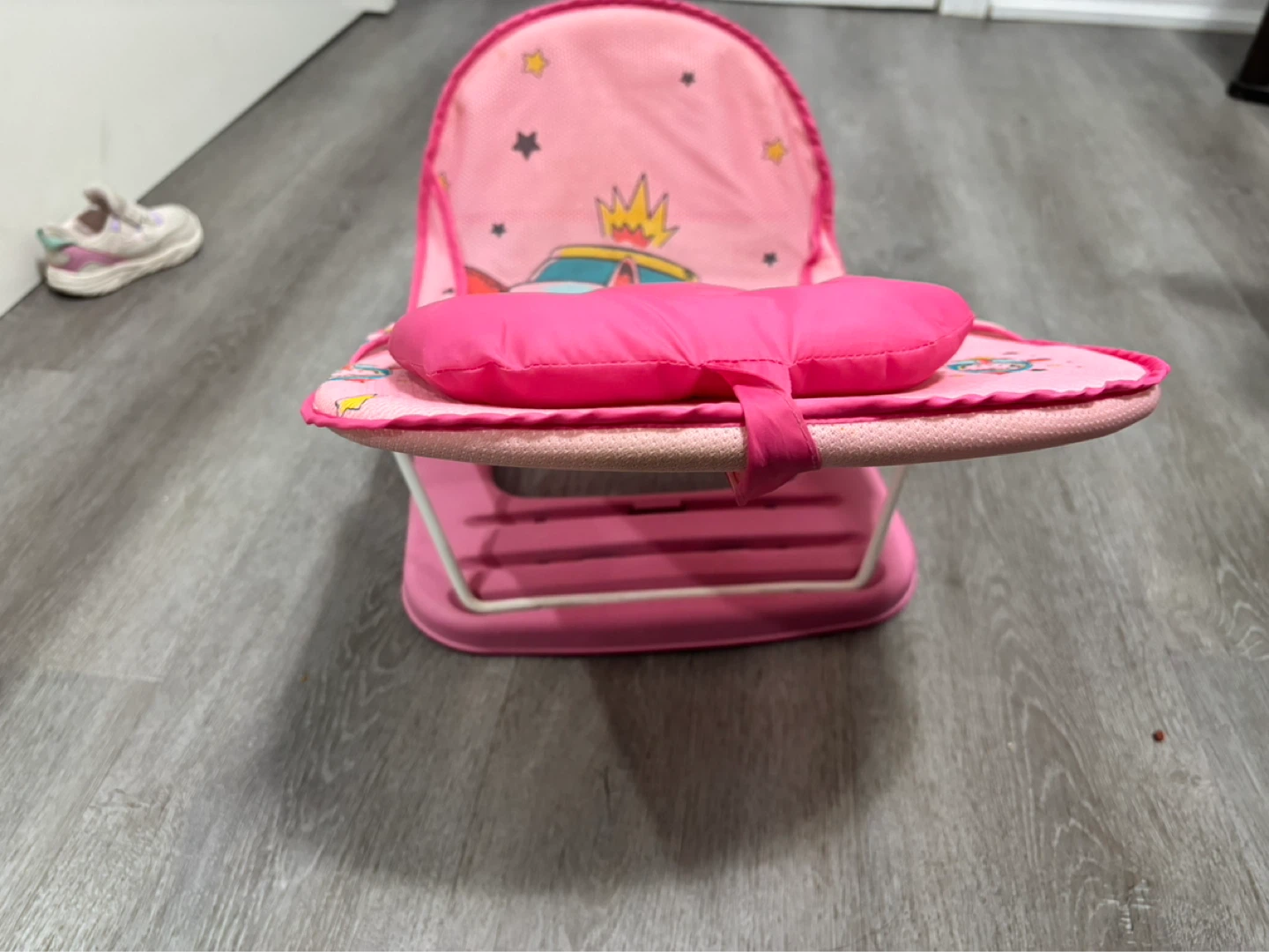 Pink Baby Bather with Rocket Ship Design - photo 2