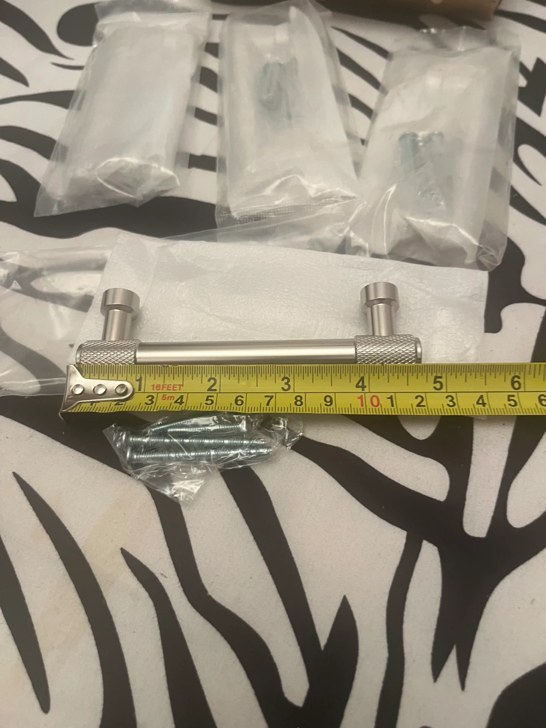 🩶 Set of 4 Brushed satin nickel kitchen cabinet handles  🩶 - photo 4