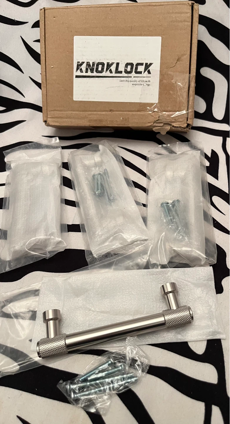 🩶 Set of 4 Brushed satin nickel kitchen cabinet handles  🩶 - photo 2