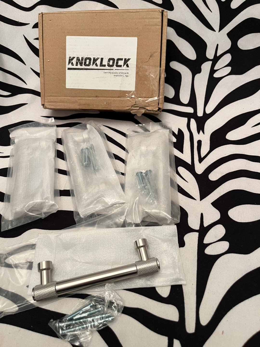 🩶 Set of 4 Brushed satin nickel kitchen cabinet handles  🩶