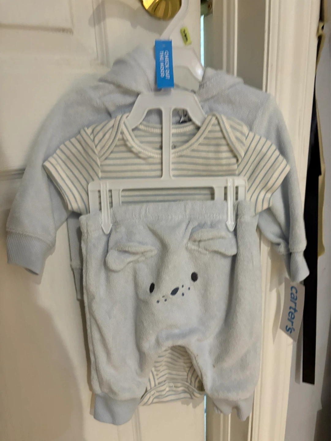 Carter's Baby Blue Bear Onesie & Hoodie Set - photo 3