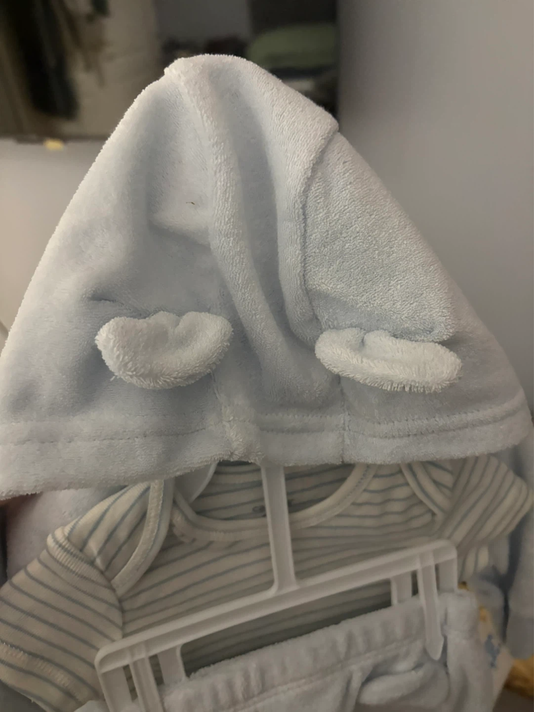 Carter's Baby Blue Bear Onesie & Hoodie Set - photo 4