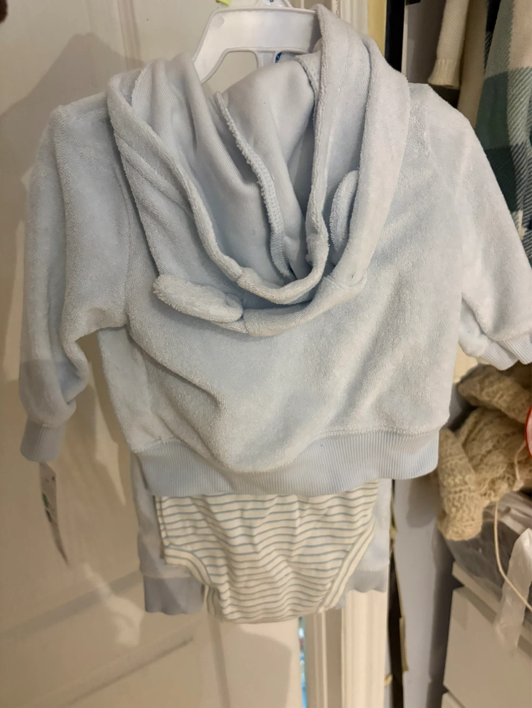 Carter's Baby Blue Bear Onesie & Hoodie Set - photo 2