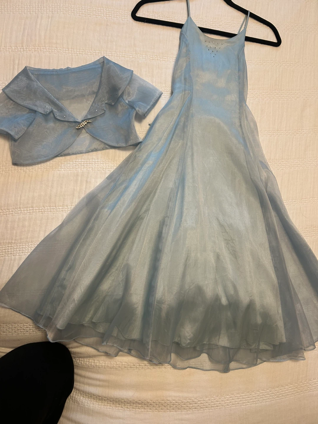 Fanci Fanci Light Blue Dress with Bolero - photo 3