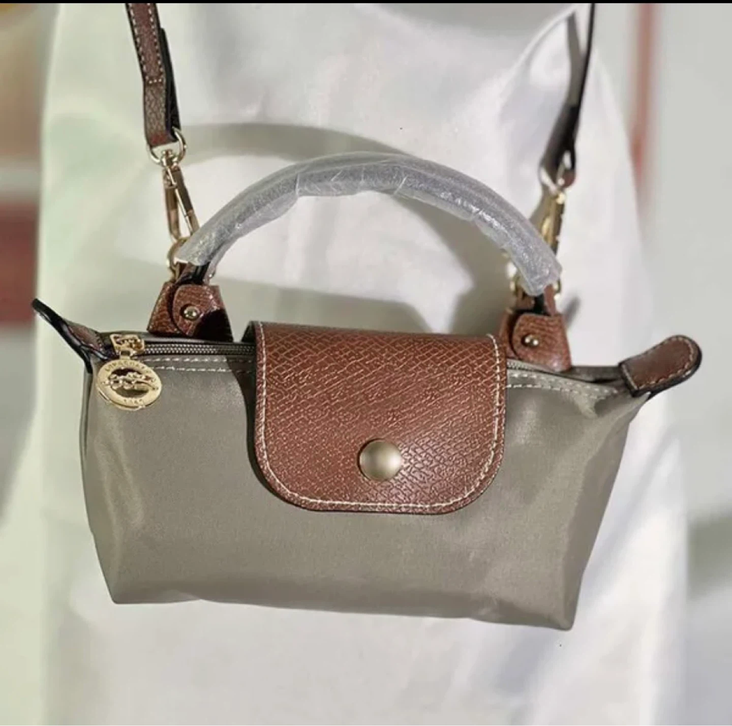 Longchamp Le Pliage Green Mini Top Handle Bag - photo 3
